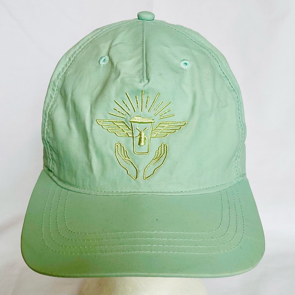 Dutch Bros Coffee Lightweight Baseball Cap Hat Strapback Light Green Unisex